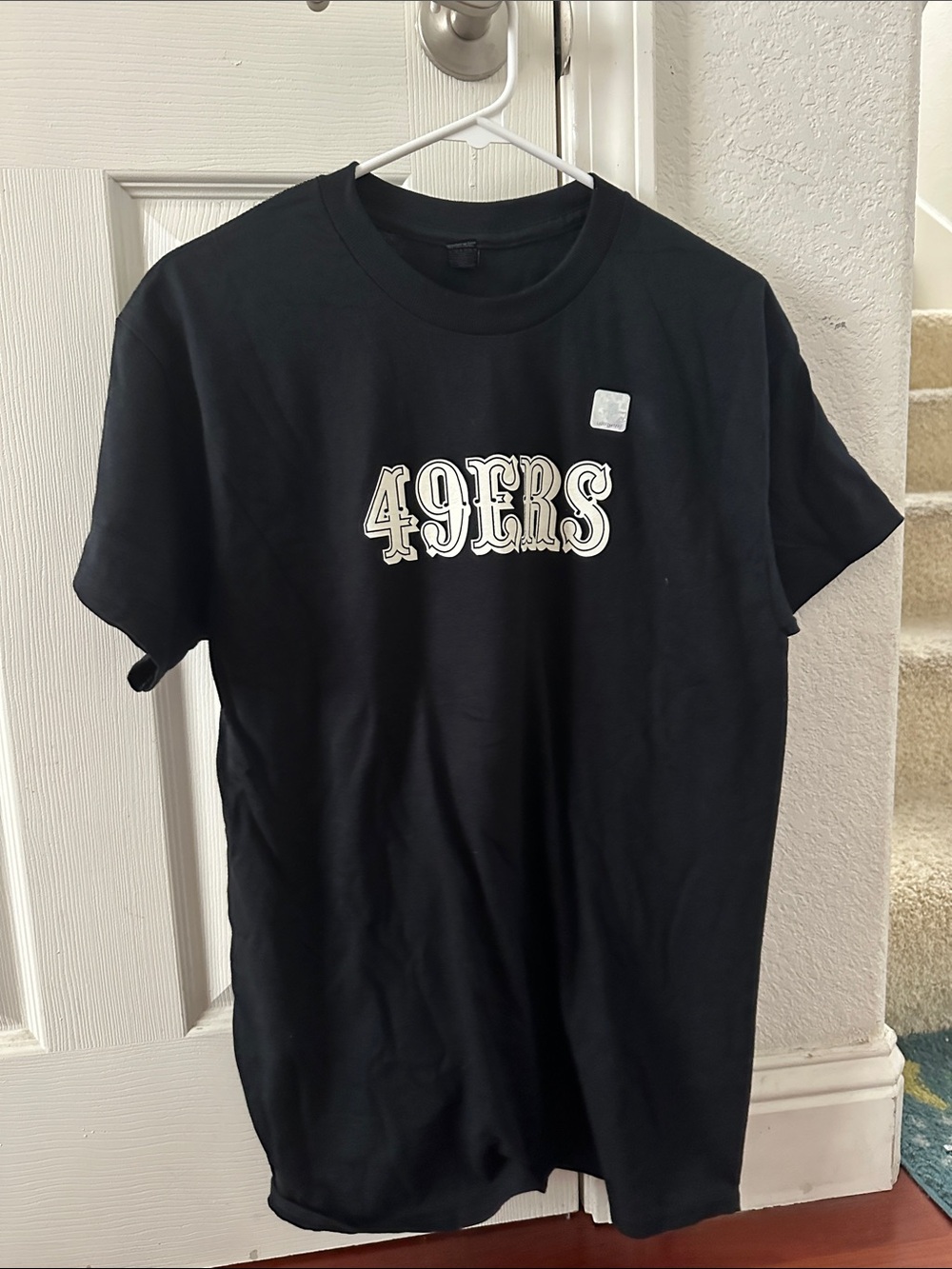 Gildan Black 49ERS Graphic Short Sleeve Tee